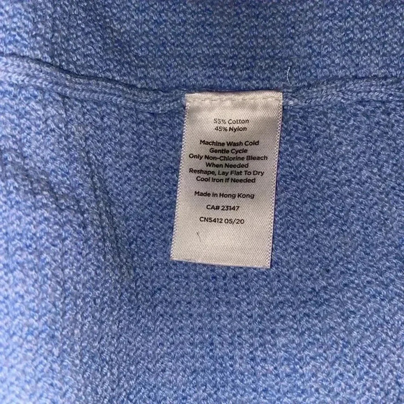 Talbots Women’s Petite XL Blue Cardigan - Picture 6 of 6